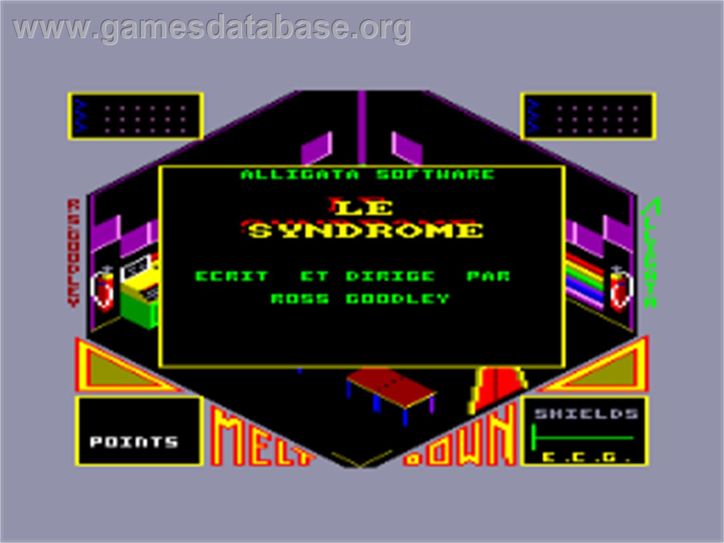 Meltdown - Amstrad CPC - Artwork - Title Screen